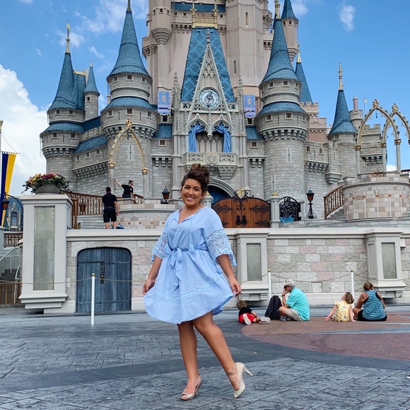 Blue boho dress - Picture 2 of 2